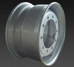 22.5*11.75 tubeless truck steel wheels with 10 hole