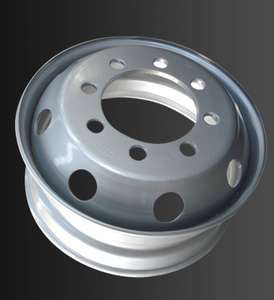 19.5*7.5 inch 6 hole tubeless truck steel wheels