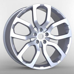 Silver 22 Inch Automobile Rims 20 Inch Replica Universal Wheels 